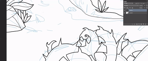 Stained Glass Game Drawing Animation Line Art