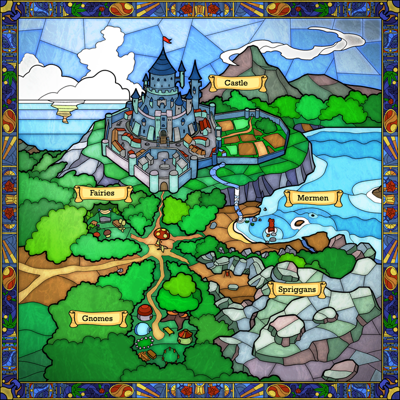 Stained Glass Windows - Fantasy Map